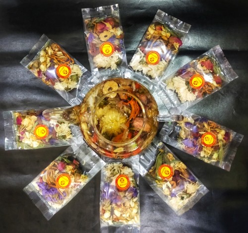 Trà Bổ Dưỡng Halivina Cao Cấp 9Tea Hộp Kiếng 20 Gói 160G
