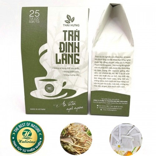 Trà Đinh Lăng Túi Lọc 25 Túi X 5gr