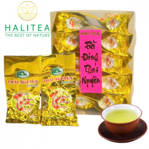 Trà Đinh Tân Cương Thái Nguyên Thượng Hạng Hộp Kiếng Gói 10gr