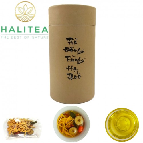 Trà Đông Trùng Hạ Thảo HALITEA Lon Giấy 10 Gói