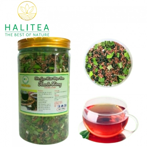 Trà Gạo Lứt Đậu Đen Xanh Lòng Hũ 500gr