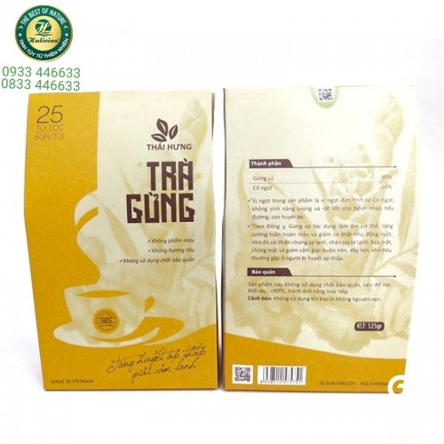 Trà Gừng Túi Lọc 25 Túi X 5gr