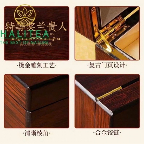 Trà Ô Long Nhân Sâm Lan Quý Nhân Thượng Hạng –  Hộp Gỗ Quà Tặng 250g