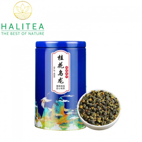 Trà Ô Long Thiết Quan Âm Quế Hoa Phúc Kiến Lon Thiếc 100Gr - Olong Osmanthus Anxi