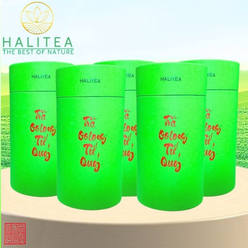 Trà Ô Long Tứ Quý HALITEA Lon Xanh 100g