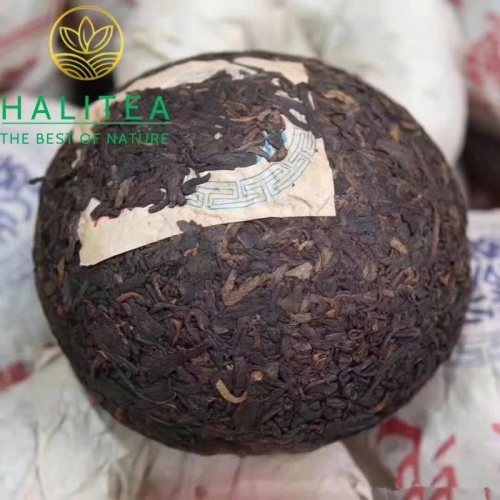 Trà Phổ Nhĩ Chín (Che Shun Hao) Xa Thuận Hào Thiên Thụy 1990s – Bánh 250g
