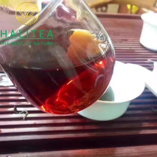 Trà Phổ Nhĩ Chín Thập Niên 1990 Cổ Thụ Ban Chương Mãnh Hải – Trà Gạch 250g