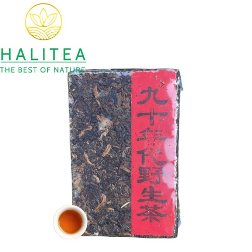 Trà Phổ Nhĩ Chín Thập Niên 1990 Cổ Thụ Ban Chương Mãnh Hải – Trà Gạch 250g
