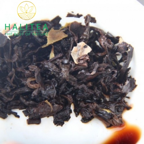 Trà Phổ Nhĩ Hoa Hồng Mãnh Hải Bánh 100Gr