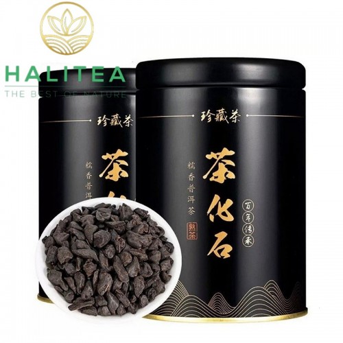 Trà Phổ Nhĩ Hóa Thạch Hộp Thiếc 200Gr
