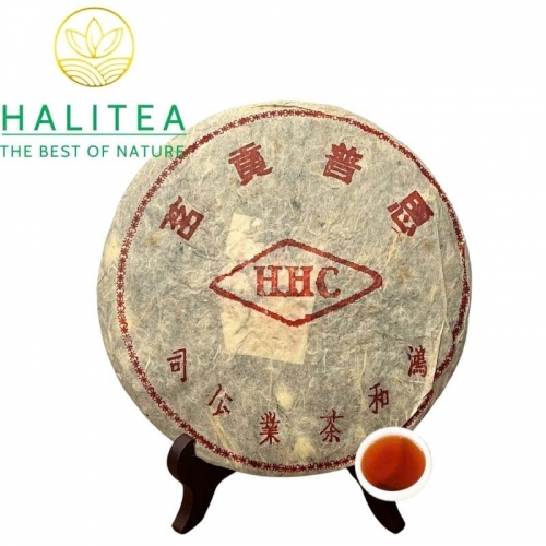 Trà Phổ Nhĩ Sống HHC (Hong He Gong She) 2002 Hồng Hòa Công Xã - Bánh 357g