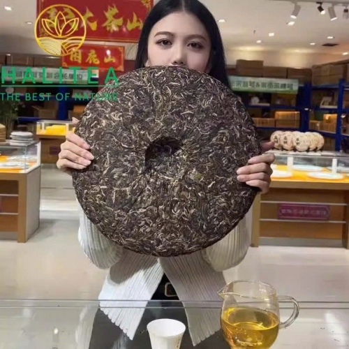 Trà Phổ Nhĩ Sống (Tong Qing Hao) Song Sư Đồng Khánh 2015 Phiên Bản Cống Trà – Bánh 3000g