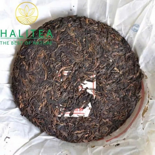 Trà Phổ Nhĩ Sống Trung Trà  (Zhongcha) Hồng Ấn 2010 Cổ Phong Vân Nam – Bánh 380g