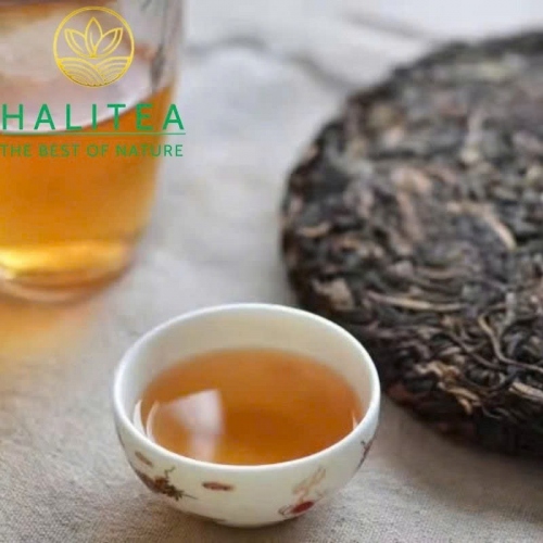 Trà Phổ Nhĩ Sống Trung Trà  (Zhongcha) Hồng Ấn 2010 Cổ Phong Vân Nam – Bánh 380g