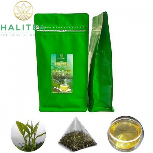 Trà Shan Tuyết Cổ Thụ HALITEA Túi Tam Giác Túi Zipper 40 Gói X5gr