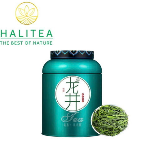 Trà Xanh Tây Hồ Long Tĩnh Hộp Thiếc Cao Cấp 250g