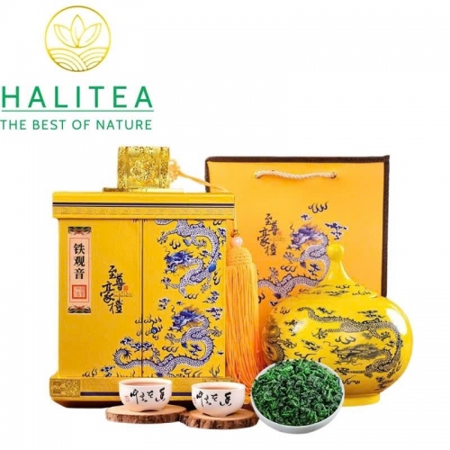 Trà Thiết Quan Âm Nùng Hương Đặc Cấp 2025 – Hộp Quà Cung Đình Hoàng Kim 500g