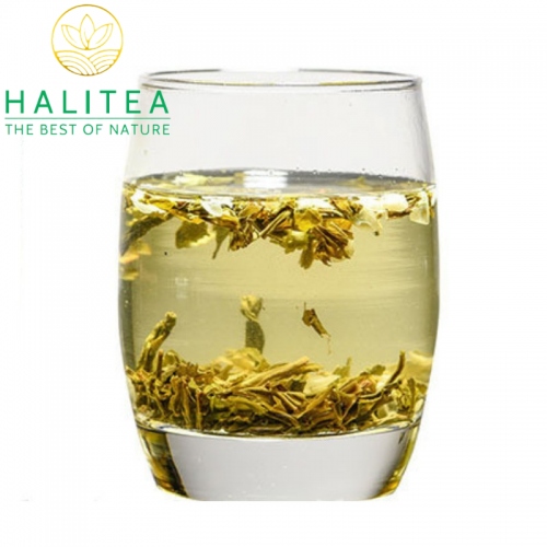 Trà Xanh Hoa Lài Hộp Kiếng 125g/ hộp/ 25 gói