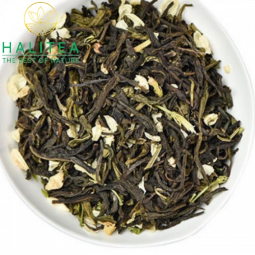 Trà Xanh Hoa Lài Hộp Thiếc 50g/ hộp/ 10 gói