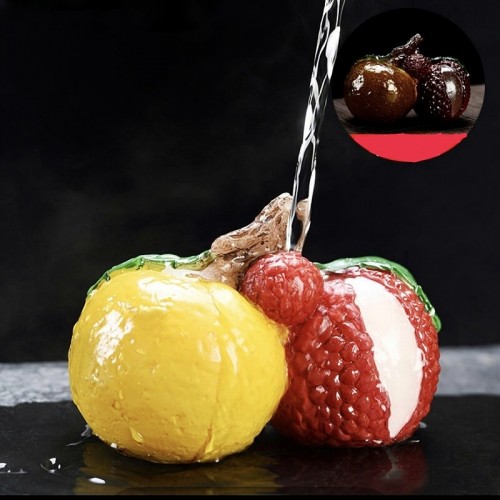Trái Vải Đổi Màu Trang Trí Bàn Trà TV02