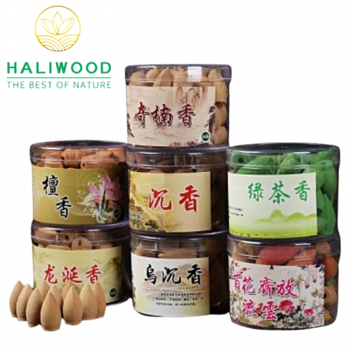 Trầm Hương Nụ Khói Chảy Ngược Hộp 40 Viên Đủ Màu