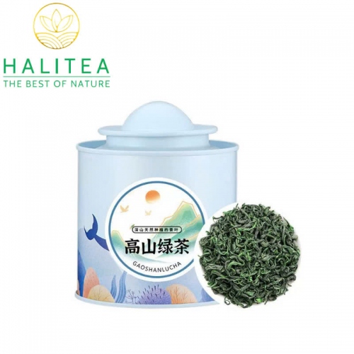 Trà Trúc Diệp Thanh Đơn Nha Lục Trà Quý Núi Nga Mi Hộp Thiếc 100g