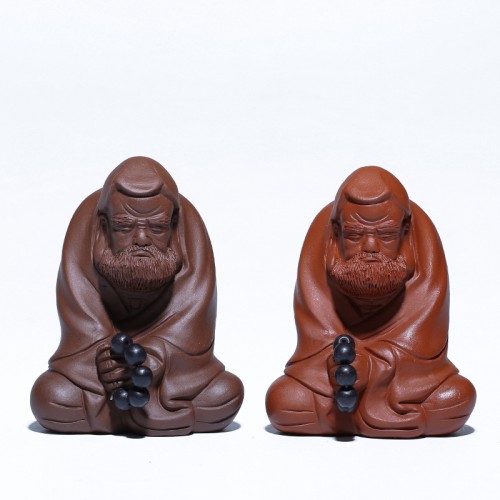 Tượng Đạt Ma Tử Sa 9,6cm