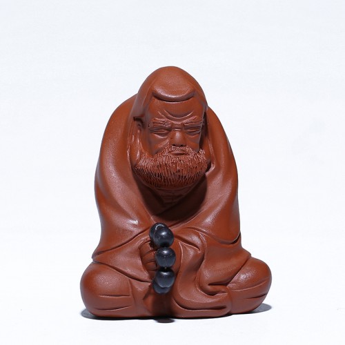 Tượng Đạt Ma Tử Sa 9,6cm
