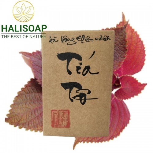 Xà Bông Thiên Nhiên Tía Tô - Handmade Soap